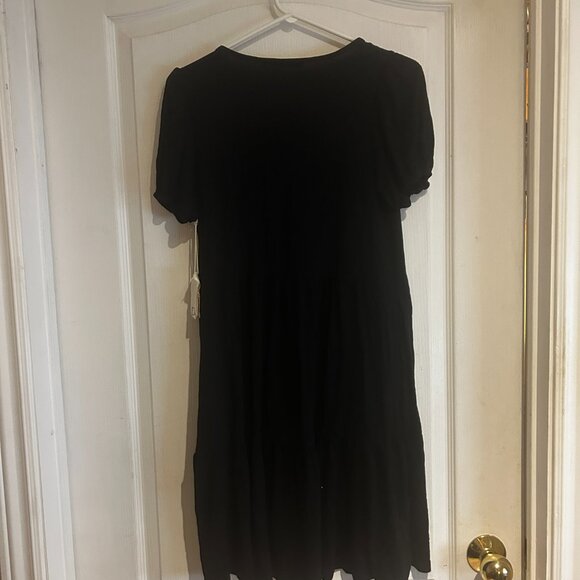 Dex Black Short Sleeve Tiered Dress – Size Small (NWT) - Picture 5 of 5